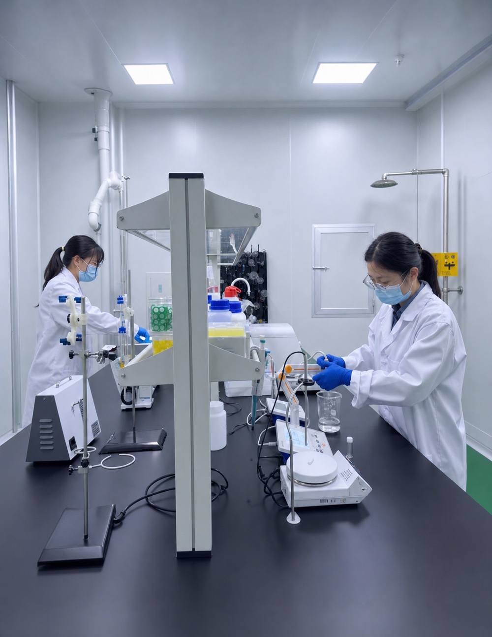 Xinbada quality control specialists working in the laboratory