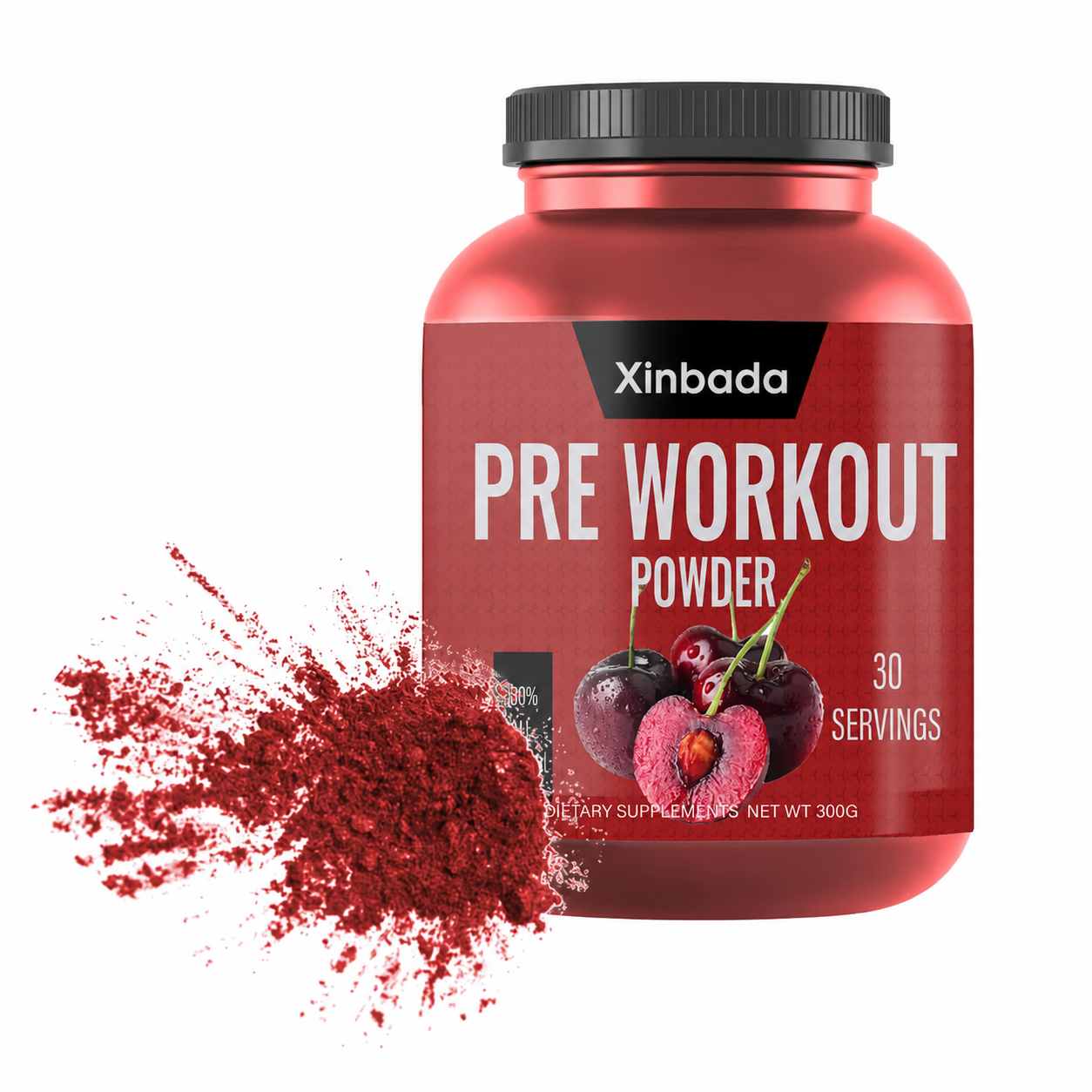 Xinbada Bulk Custom Formula Pre-Workout Energy Powder Private Label OEM ODM 306g