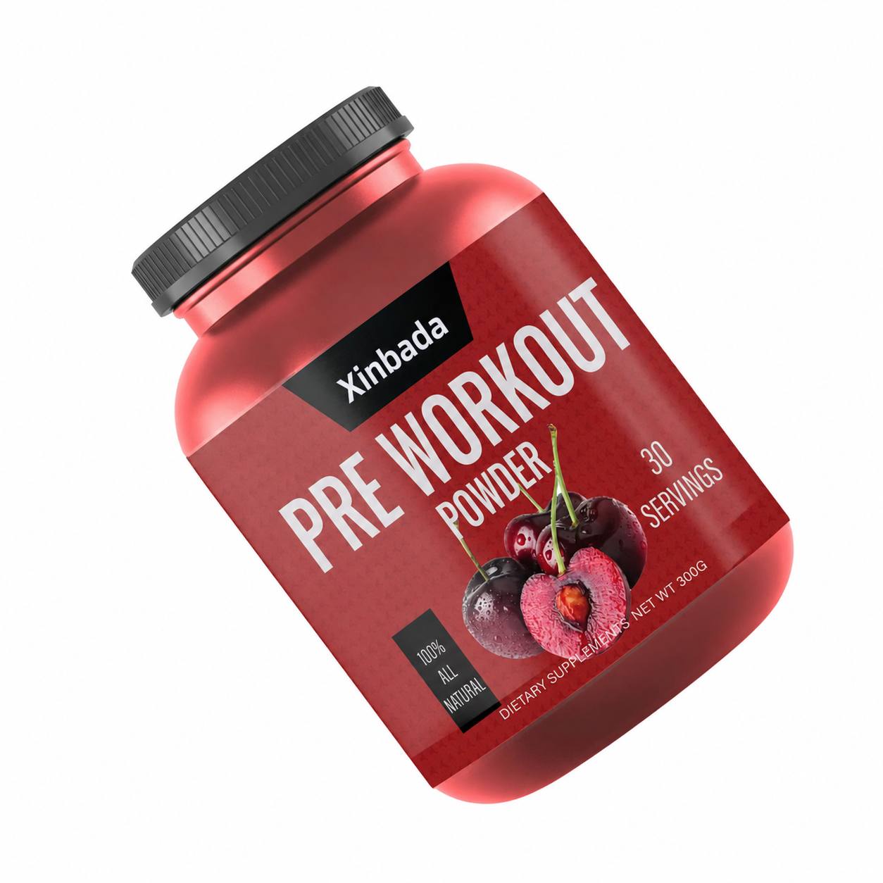 Xinbada Bulk Custom Formula Pre-Workout Energy Powder Private Label OEM ODM 306g