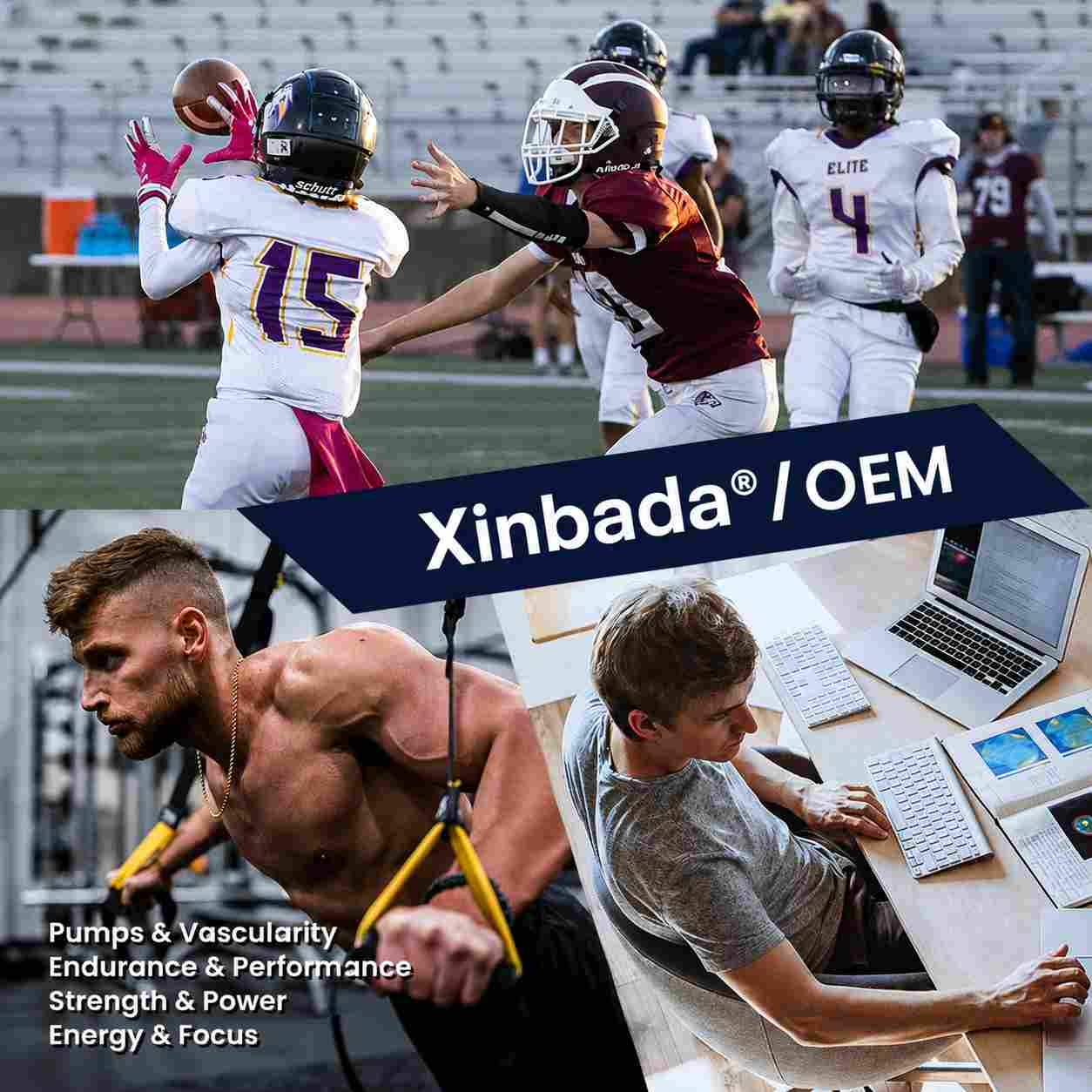 Xinbada Private Label Pre-Workout Energy Powder OEM ODM 306g Custom Flavor