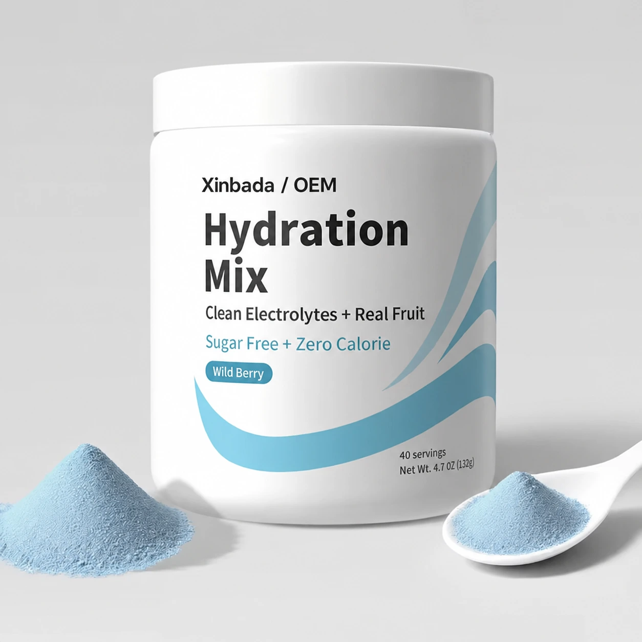 Xinbada Multivitamin Electrolyte Powder Sticks Mixed Fruit Hydration Supplement Multivitamin Mix