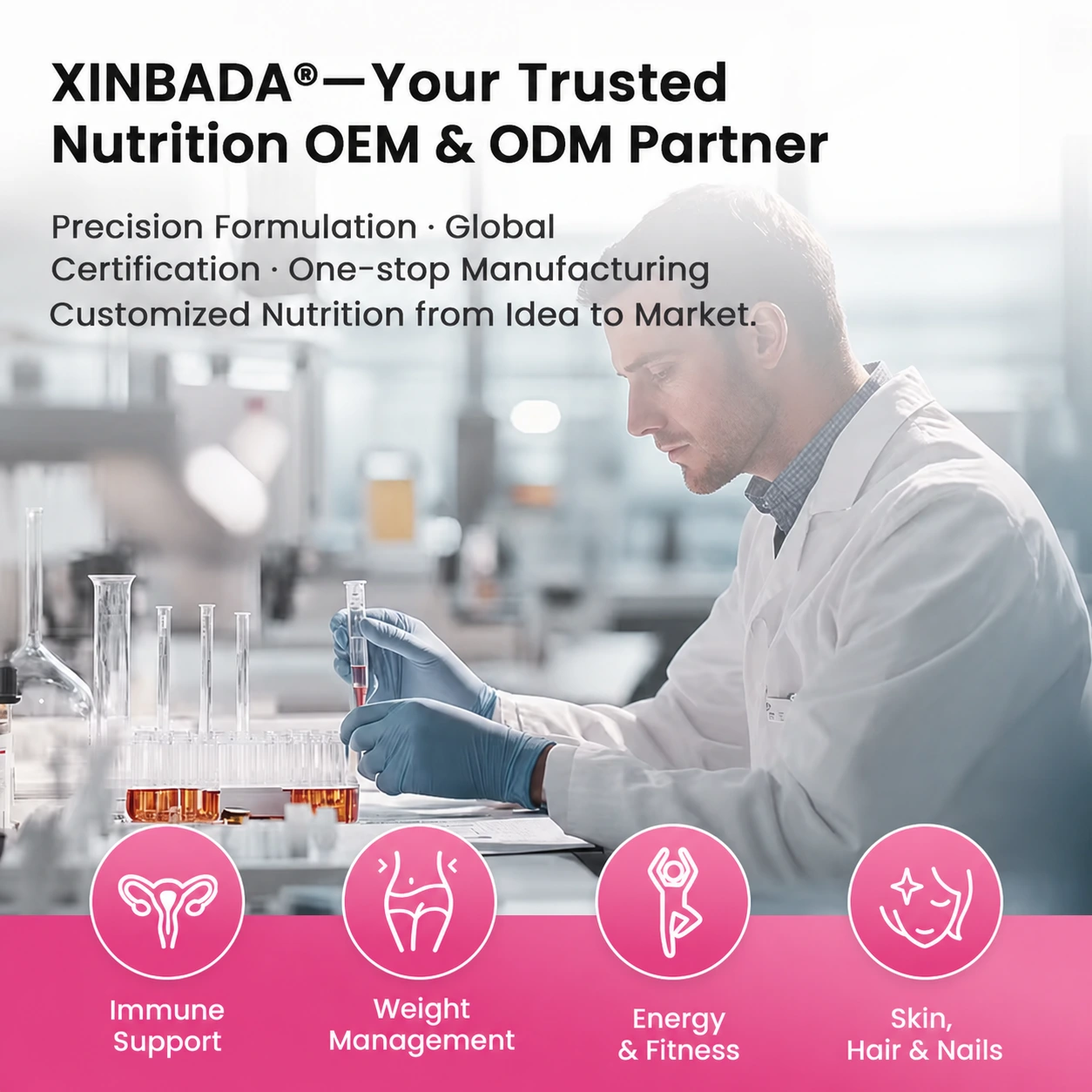 Xinbada Collagen Burn Multi-Collagen Peptides Powder OEM ODM Adult Beauty Formula