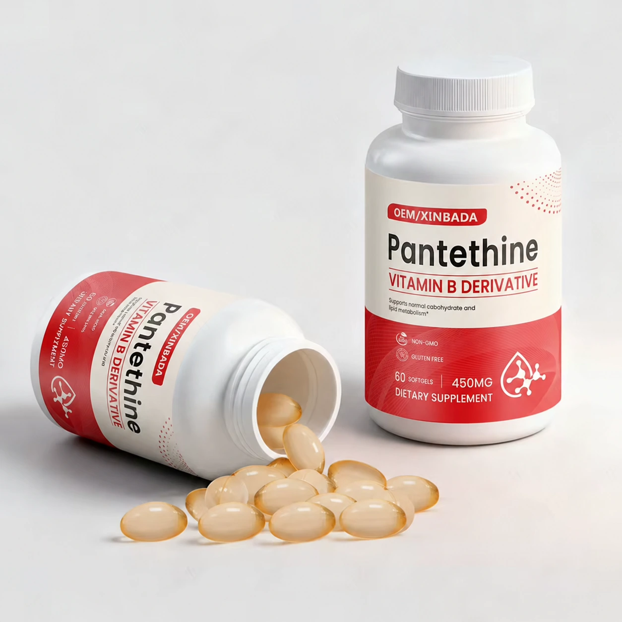 Pantethine Vitamin B5 Capsules for Adult metabolism and Heart Support OEM