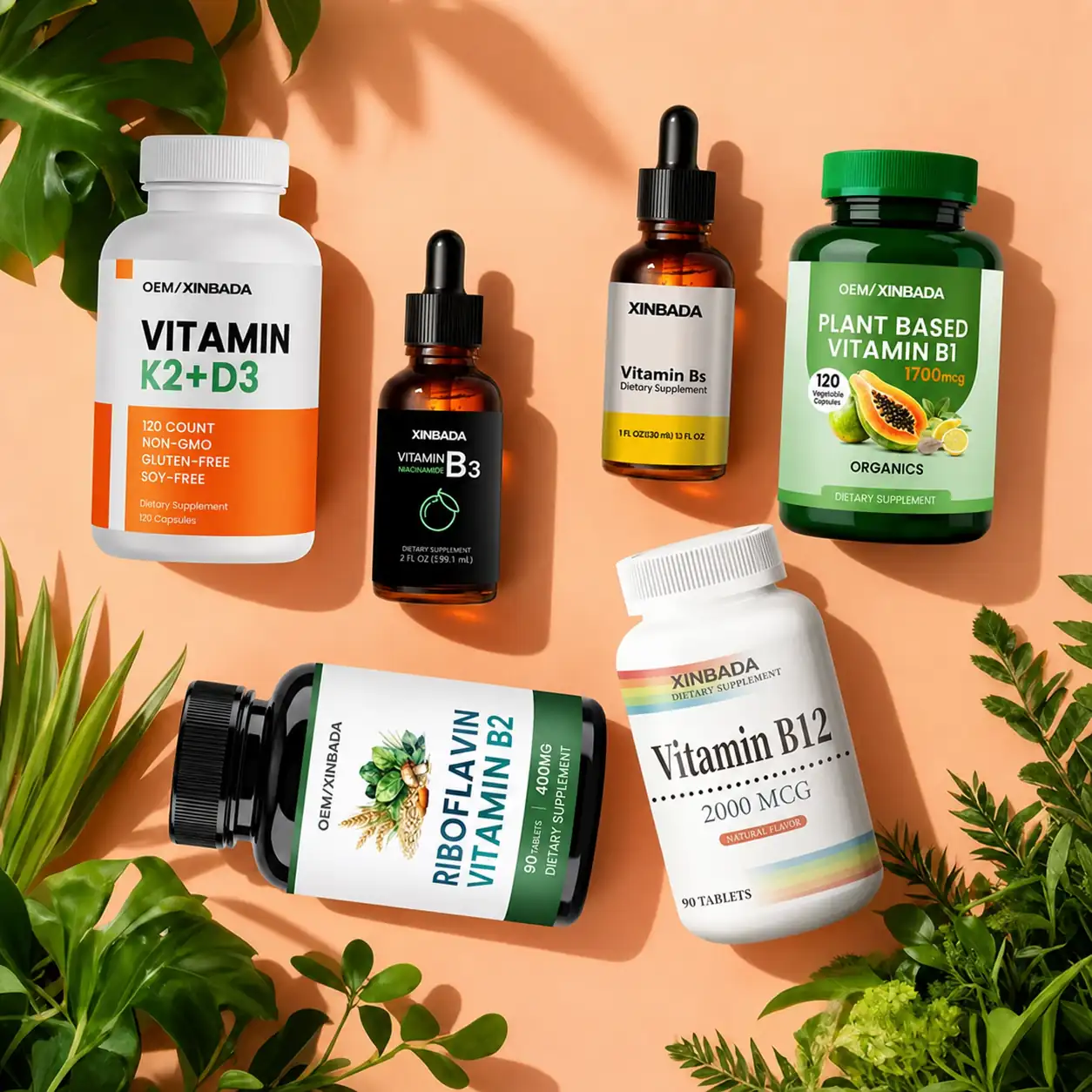 Vegan Vitamin D3 K2 Capsules for Mood and Immune Support OEM ODM