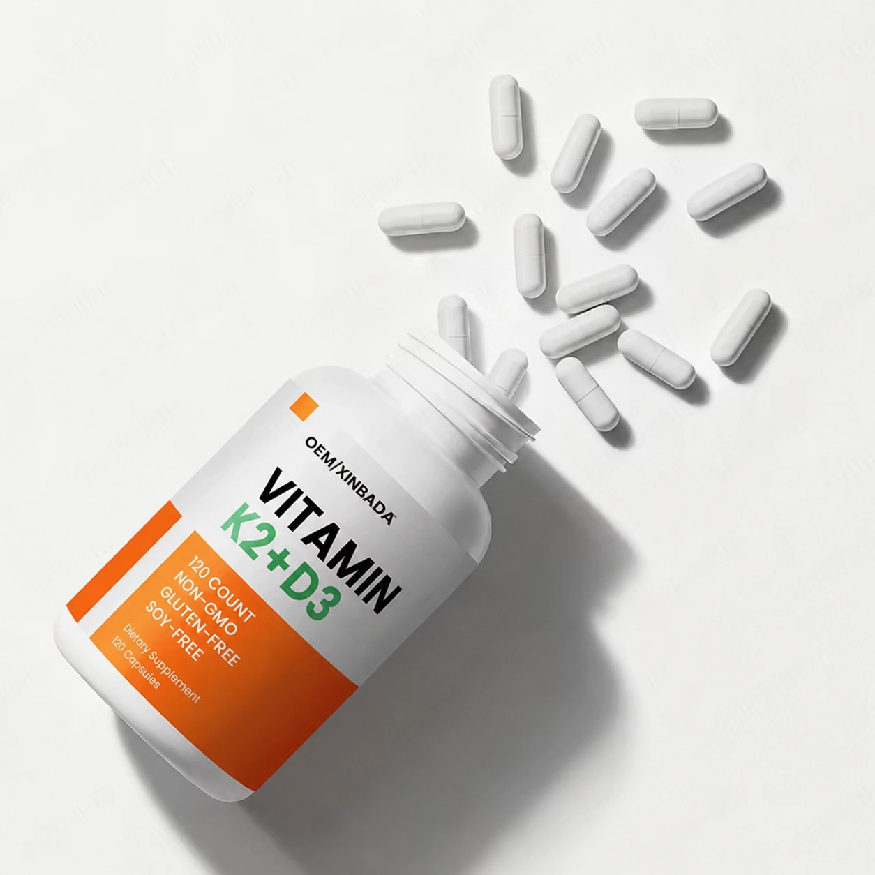 Vitamin D3 K2 MK7 Adult Immune Support Capsules OEM ODM