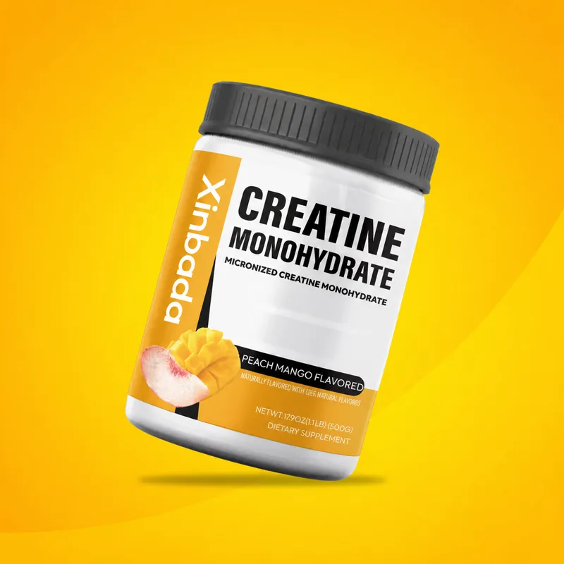 Xinbada peach mango creatine monohydrate powder container