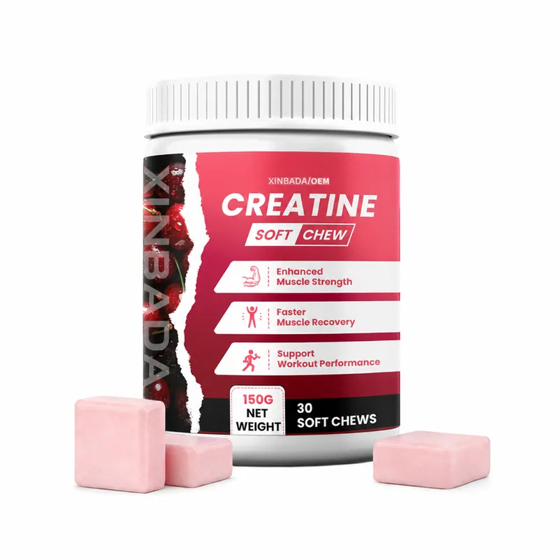 Creatine Gummies with BCAA Collagen L-Taurine Vitamins B12 D3 OEM ODM