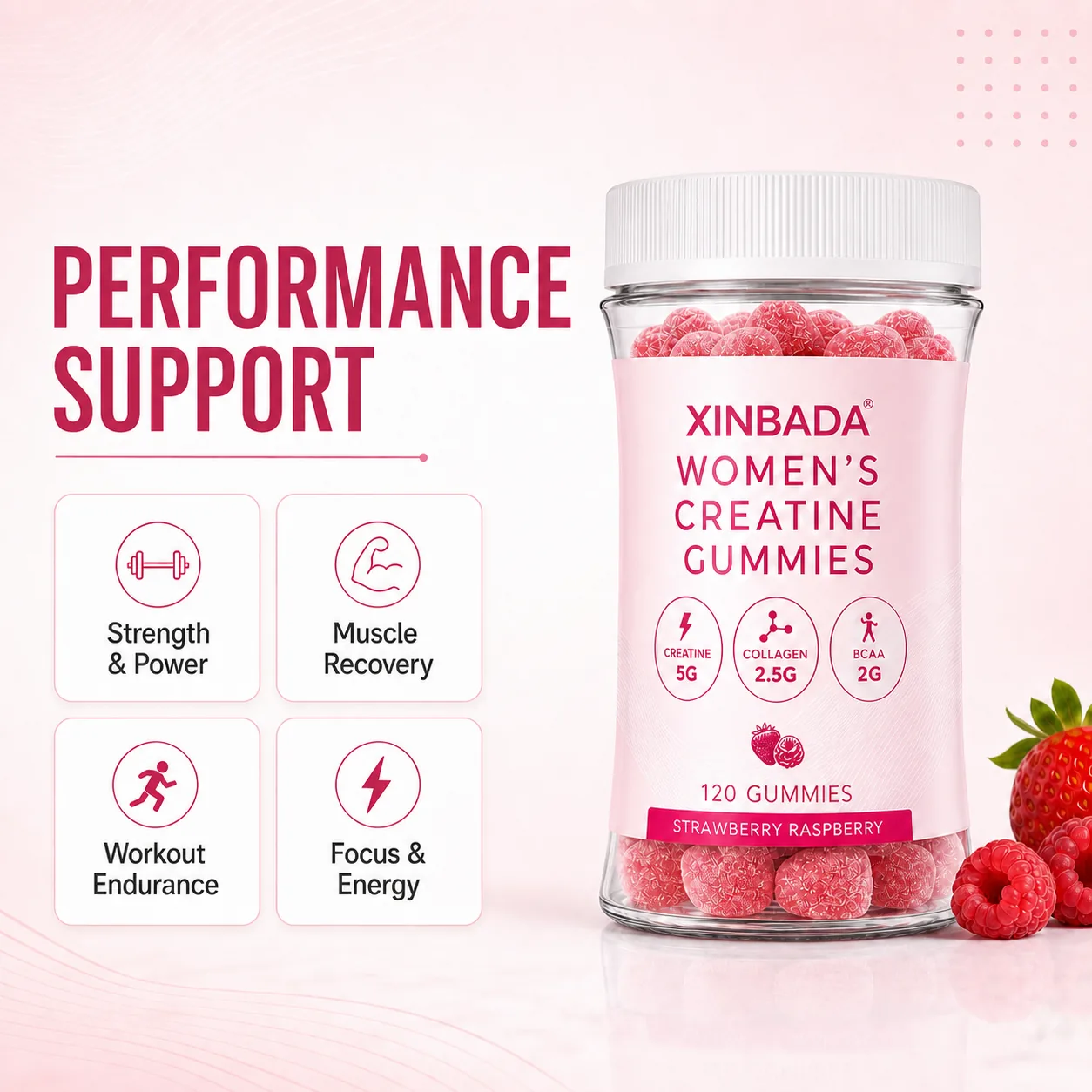 Women's Creatine BCAA Myo-Inositol Collagen Powder OEM ODM