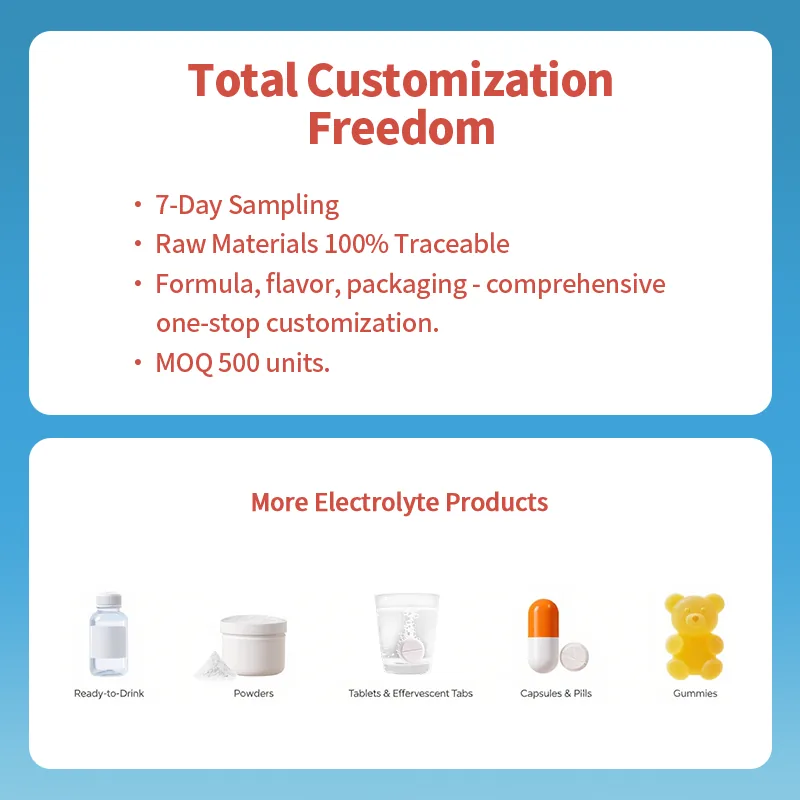 Xinbada Sugar-Free Electrolyte Powder with Natural Caffeine 5g Sachets usage or customization overview