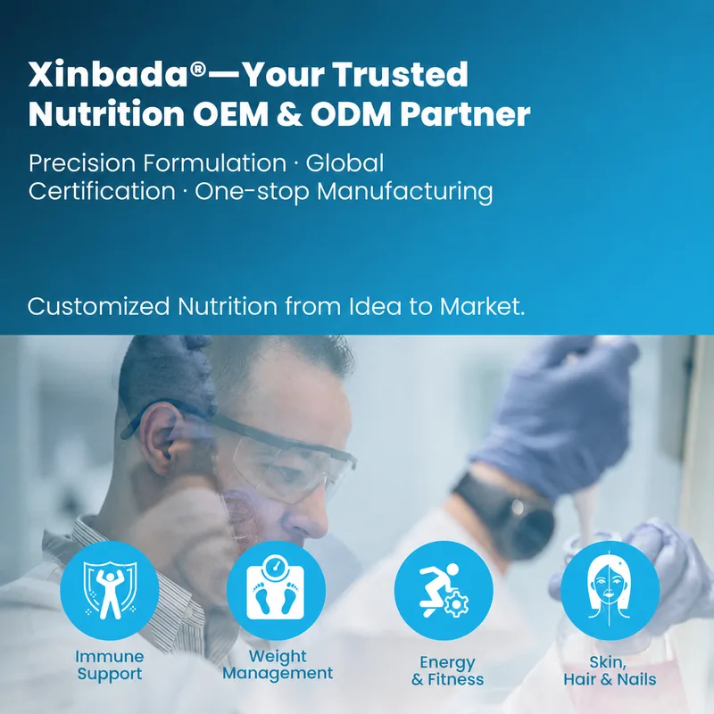 Xinbada Sugar-Free Zero-Calorie Electrolyte Powder with Caffeine & Vitamins packaging, quality, or private label support