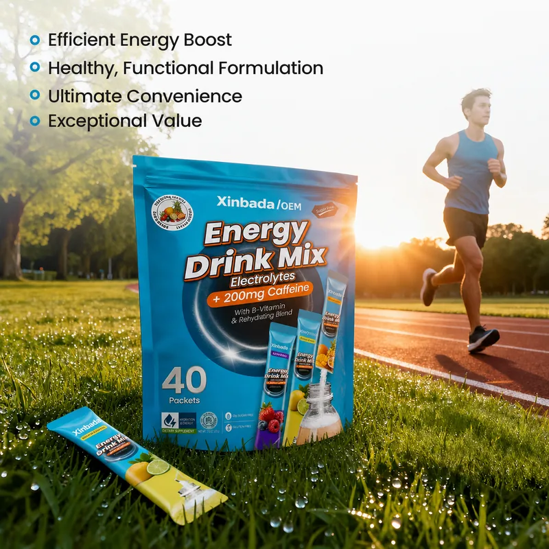 Sugar-Free Zero-Calorie Electrolyte Powder with Caffeine & Vitamins OEM