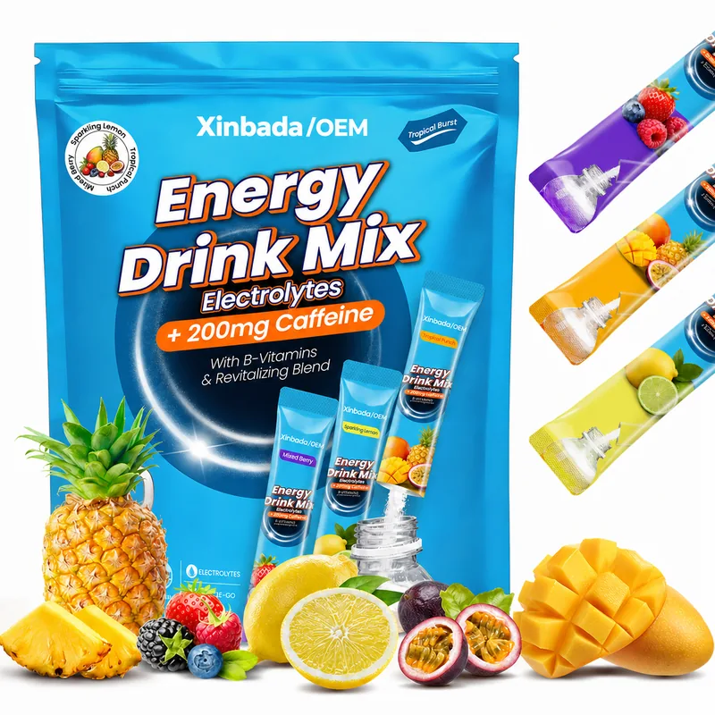 Sugar-Free Zero-Calorie Electrolyte Powder with Caffeine & Vitamins OEM