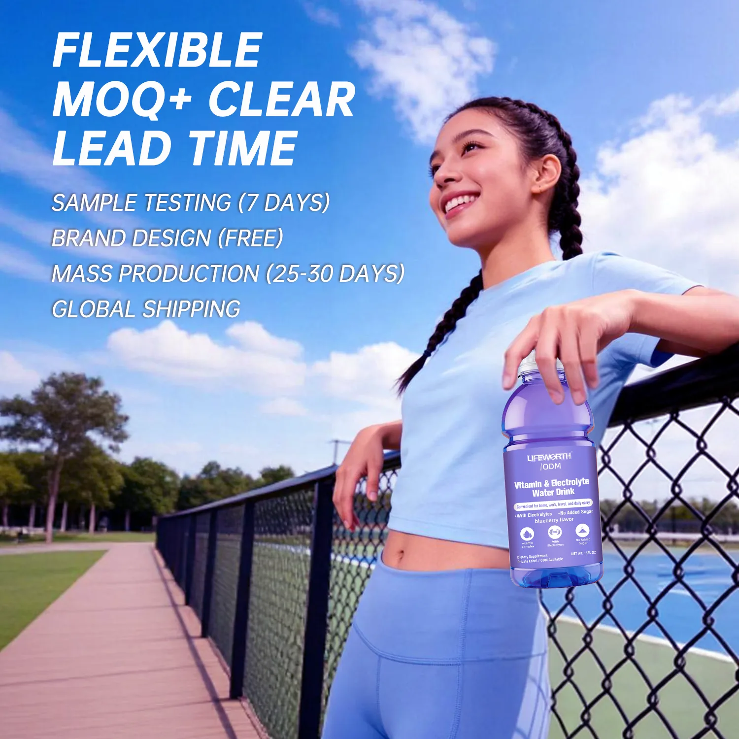 No-Added-Sugar Vitamin Electrolyte Water 450ml Ready-to-Drink OEM
