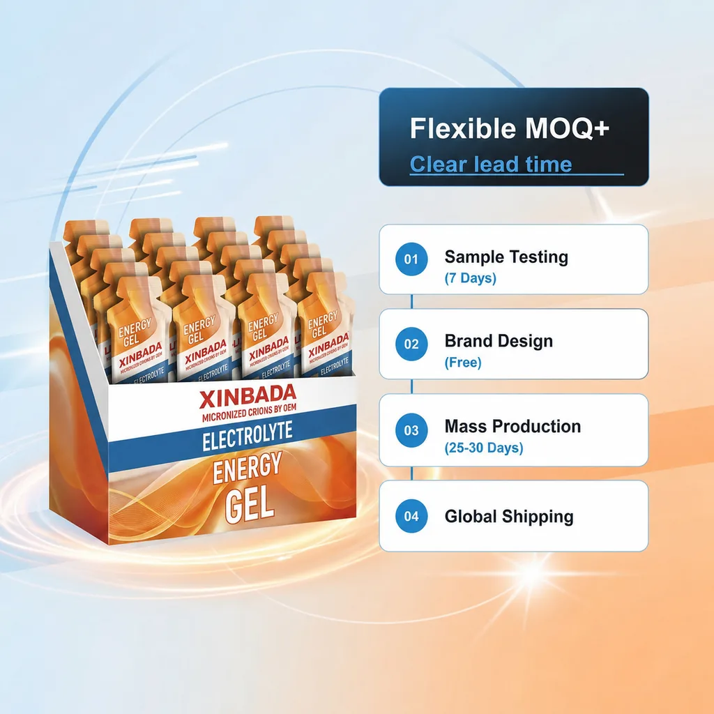 Sugar-Free Electrolyte Energy Gel with Sodium, Calcium, Potassium & Magnesium OEM