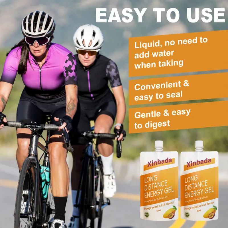 Xinbada Endurance Hydration Electrolyte Energy Gel for Cycling 30 Sachets formula or flavor presentation