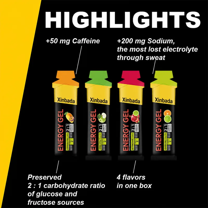 Xinbada Hydration Electrolyte Energy Gel with Complex Carbohydrates 30 Sachets benefits or specification details