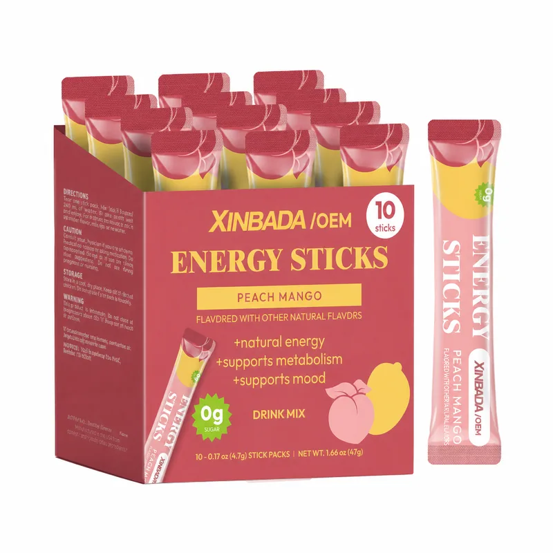 Xinbada Sugar-Free Electrolyte Powder with Green Tea Caffeine & Vitamin B12 30 Sachets formula or flavor presentation