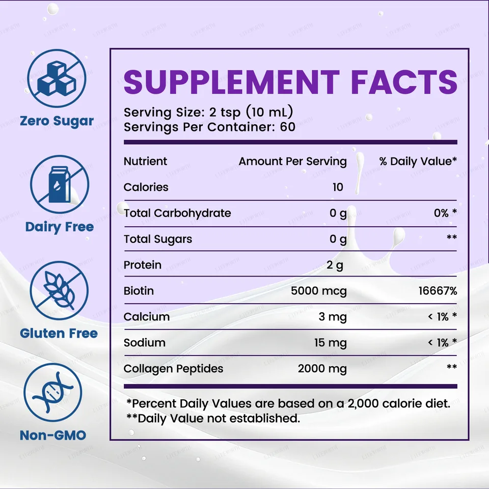 Xinbada Liquid Collagen for Women Adult Marine Collagen Peptides Lemons Vitamin C Skin Care Customizable lifestyle and product image 6
