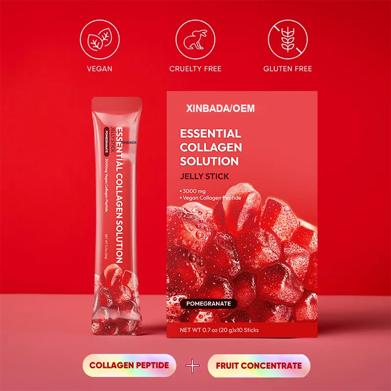 Xinbada Marine Collagen Peptides Liquid Vitamin C Adult Beauty Supplement for Hair Skin Nails Joints 24 Months lifestyle and product image 6