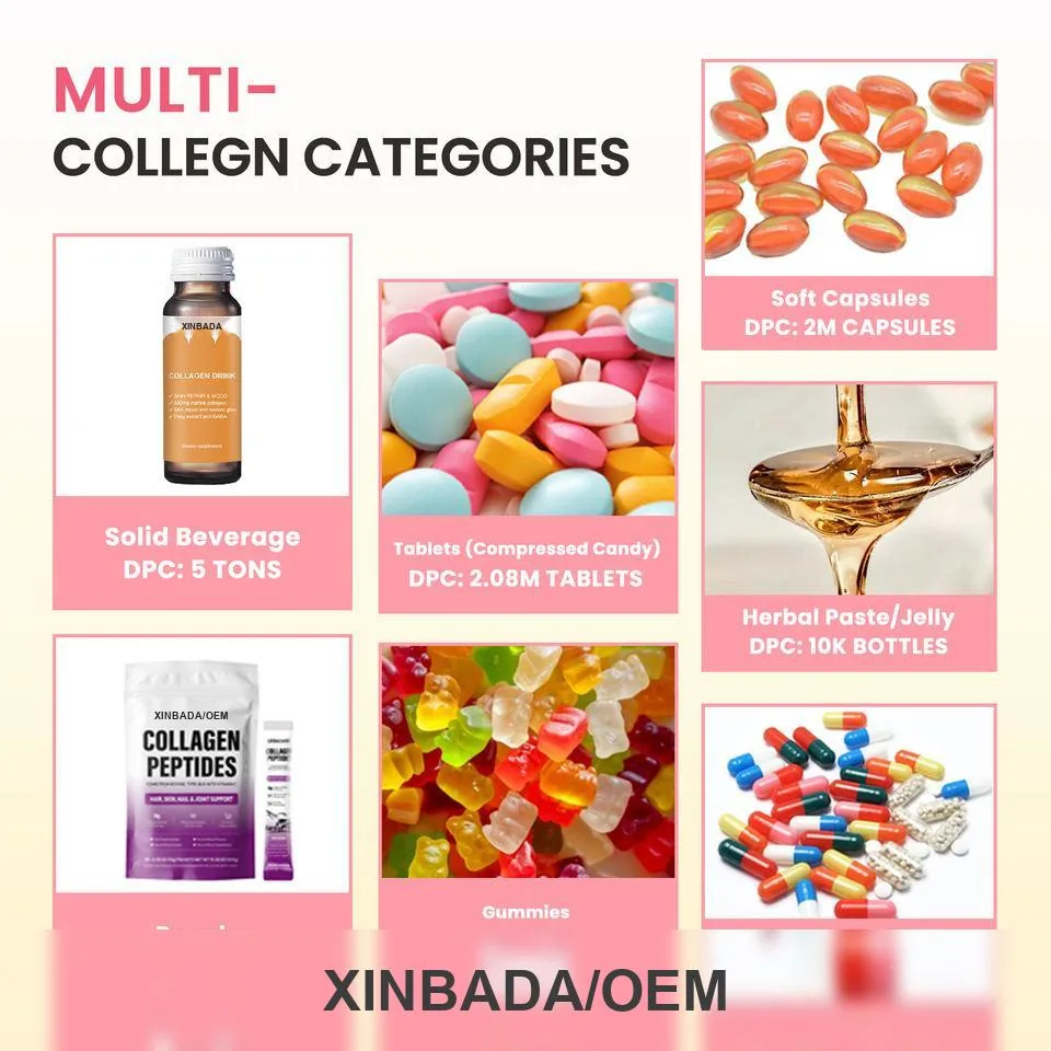 Xinbada Essential Collagen Solution Jelly Stick Adult Collagen Peptide Pomegranate 10 Packs Skin product specification image 3