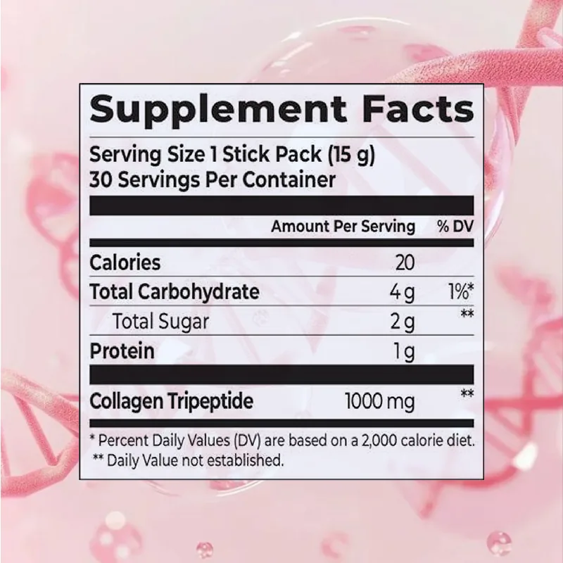 Xinbada Essential Collagen Solution Jelly Stick Adult Collagen Peptide Pomegranate 10 Packs Skin product detail image 4