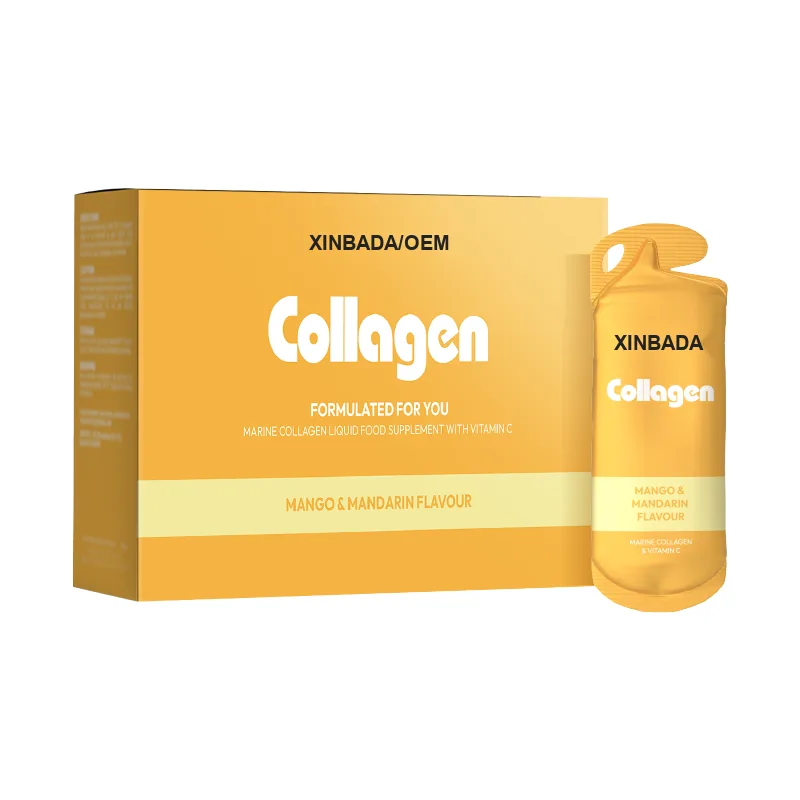 Xinbada Private Label Premium Liquid Collagen Hydrolyzed Bovine Collagen (Type 1 and 3 Grassfed) for Adults Skin Care OEM ODM