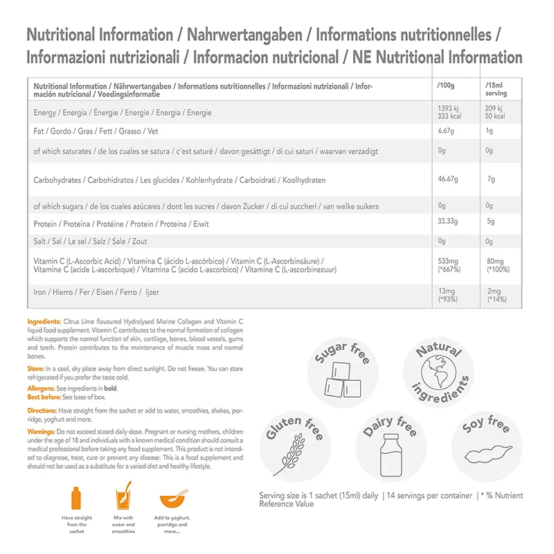 Xinbada Hydrolyzed Liquid Collagen Peptides Adults Grass Fed Bovine Protein Supplement Supporting Skin Care lifestyle and product image 6