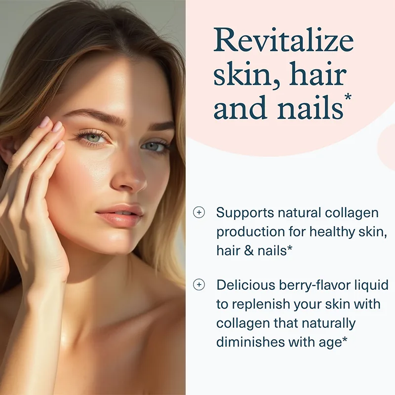 Xinbada Private Label Adult Hair Skin and Nails Daily Liquid Collagen Beauty Supplement Hydrating Nutrients Essential Vitamins OEM ODM