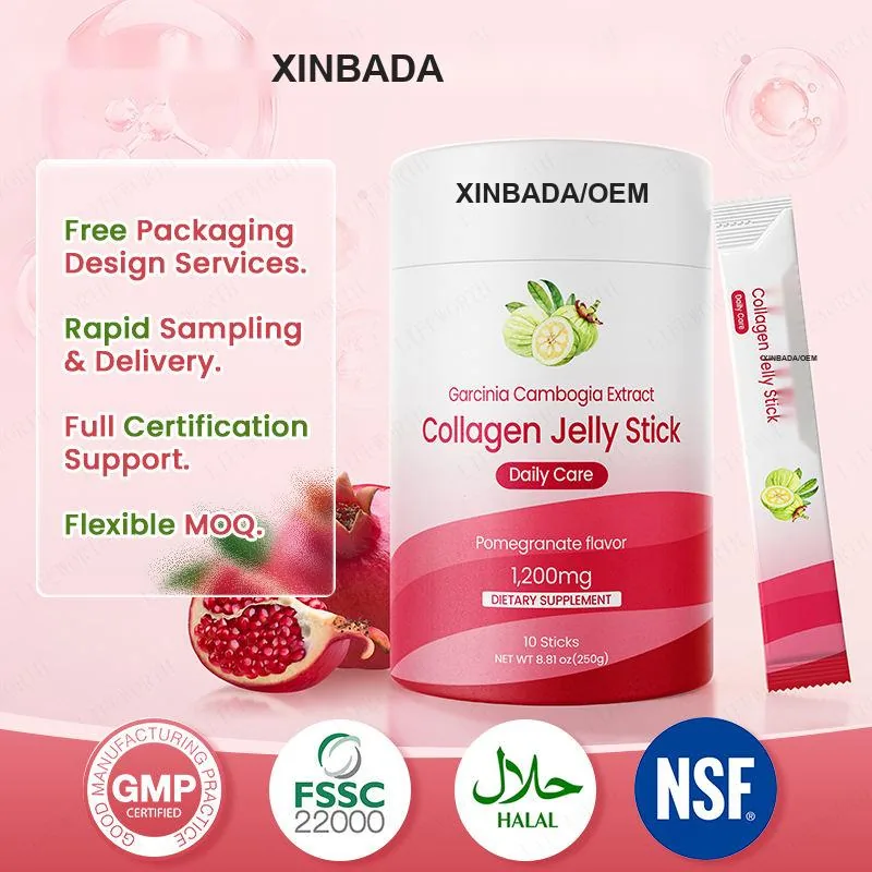 Xinbada Pomegranate Fruit Beauty Jelly Plant based Collagen Jelly with Hyaluronic Acid for Adult Skin Care product gallery image 2