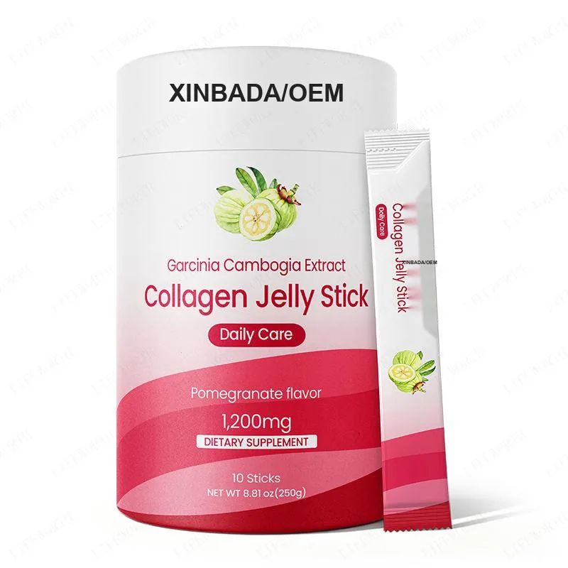 Xinbada Private Label Pomegranate Fruit Beauty Jelly Plant based Collagen Jelly with Hyaluronic Acid for Adult Skin Care OEM ODM