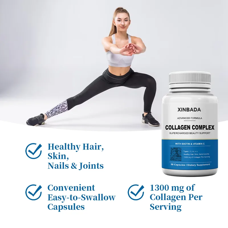 Xinbada Private Label Factory Direct Customized Adult Collagen Capsules Skin Care Containing Various Biotins Vitamin OEM ODM