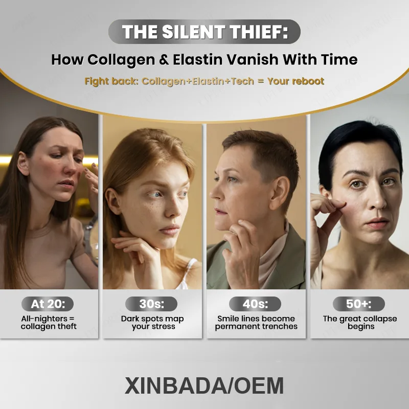 Xinbada Private Label Collagen Supplement Capsules for Adult Skin Care 60 Capsules Bottle 2 Capsules Daily 24 Month Shelf Life OEM ODM
