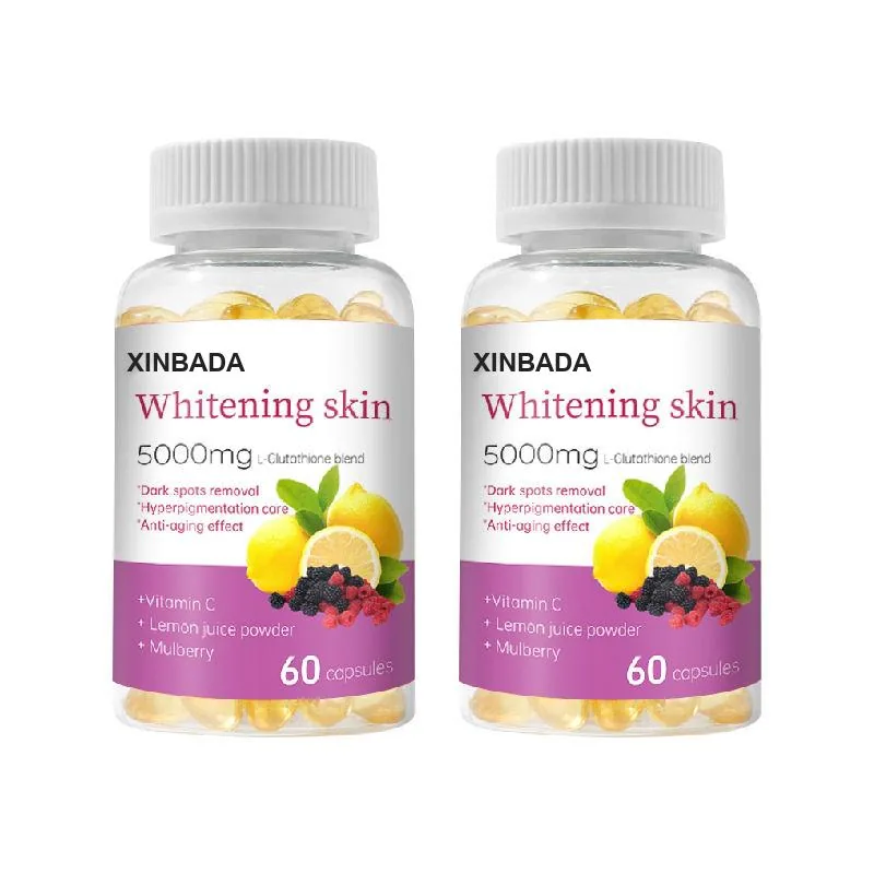 Xinbada High Dose Glutathione Collagen Vitamin C Marine Fish Powder Supplement Beauty Product for Skin Care Capsule application image 5