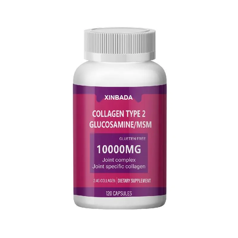 Xinbada Collagen Type 2 Glucosamine MSM Joint and Skin Care Adult Plant Powered Capsules 2 Daily 60 90 120 Count application image 5