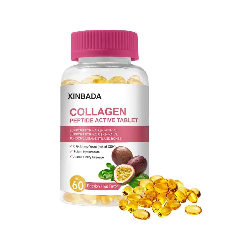Xinbada Marine Collagen Peptides Adult Beauty Softgel Capsules for Skin Care 60 90 120 Count application image 5