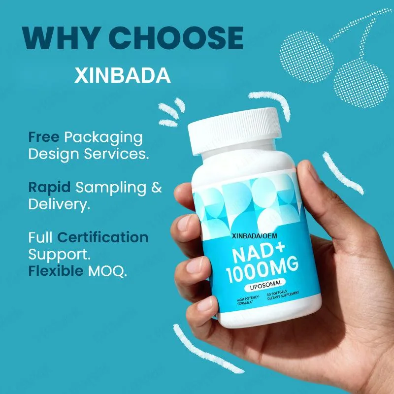 Xinbada NAD+ Capsules Liposomal Resveratrol Antioxidant Wellness Support product gallery image 2