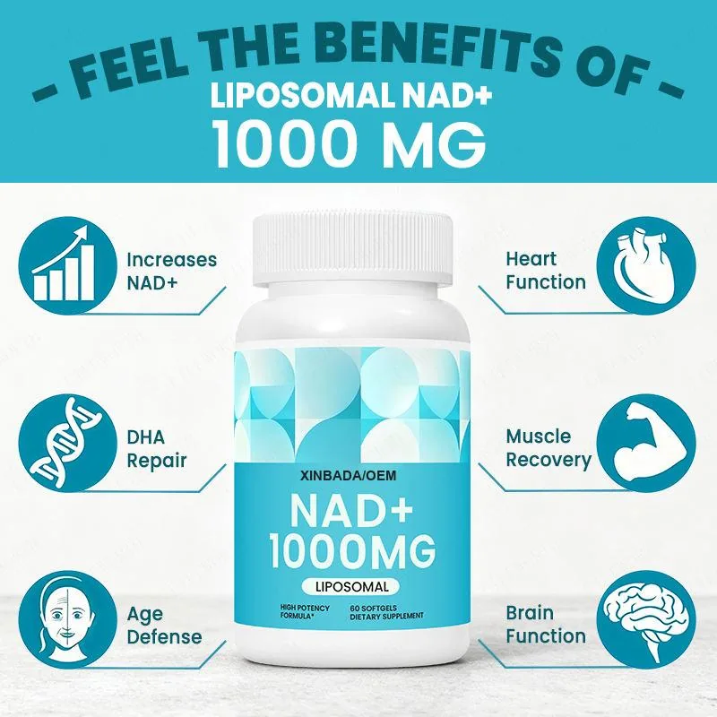 Xinbada NAD+ Capsules Liposomal Resveratrol Antioxidant Wellness Support product detail image 4