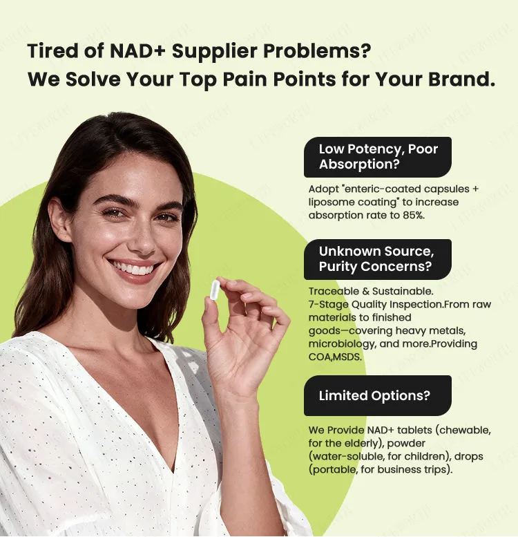 Xinbada Adult Supplement Advanced Liposomal Booster 300mg 500mg 500mg 1000mg NAD Capsules Antioxidant product detail image 4