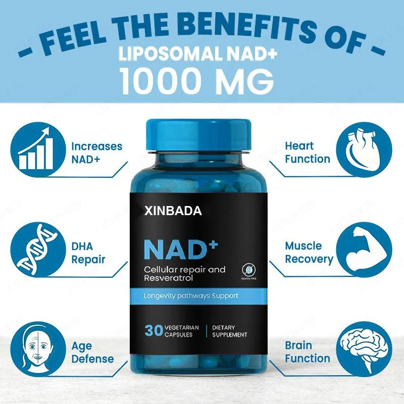 Xinbada Adult NAD Resveratrol Supplement Capsules 60 90 120 Capsules Bottle for Adult Wellness product gallery image 2