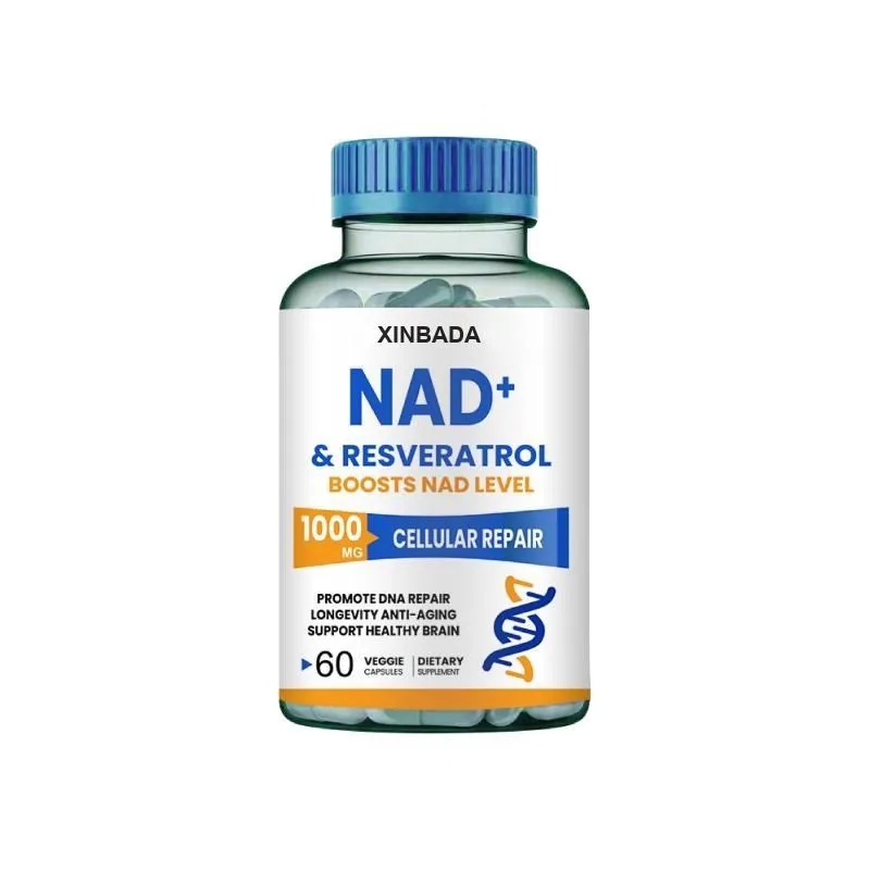 Xinbada Private Label NAD+ Resveratrol and Nicotinamide Riboside Antioxidant Capsules Adult Use OEM ODM