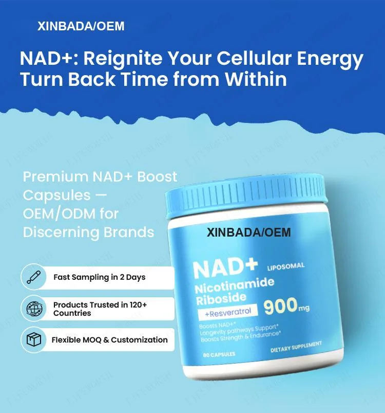 Xinbada NAD+Resveratrol Antioxidant Capsules Adult Immune Support Adult Wellness lifestyle and product image 6