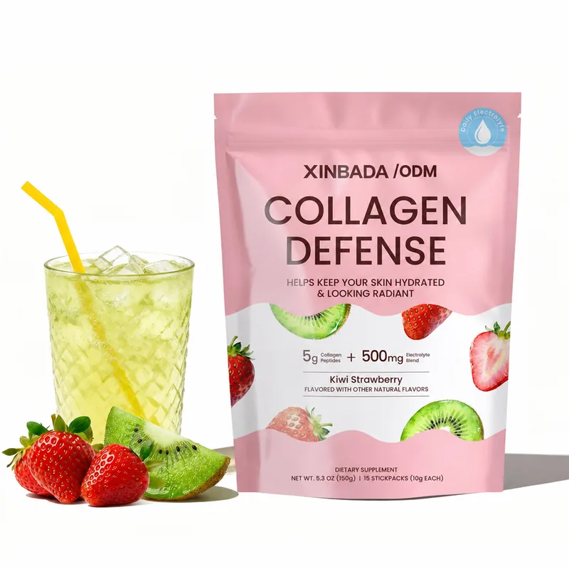 Xinbada Hydrolyzed Collagen Peptides Electrolyte Powder Kiwi Strawberry OEM ODM