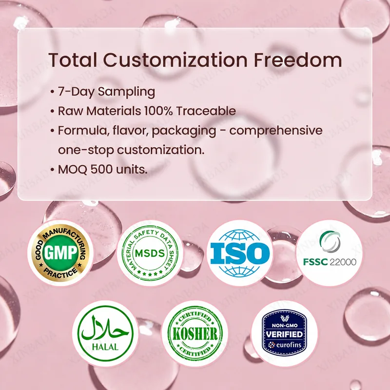 Xinbada Hydrolyzed Collagen Peptides Electrolyte Powder Kiwi Strawberry product gallery image 4