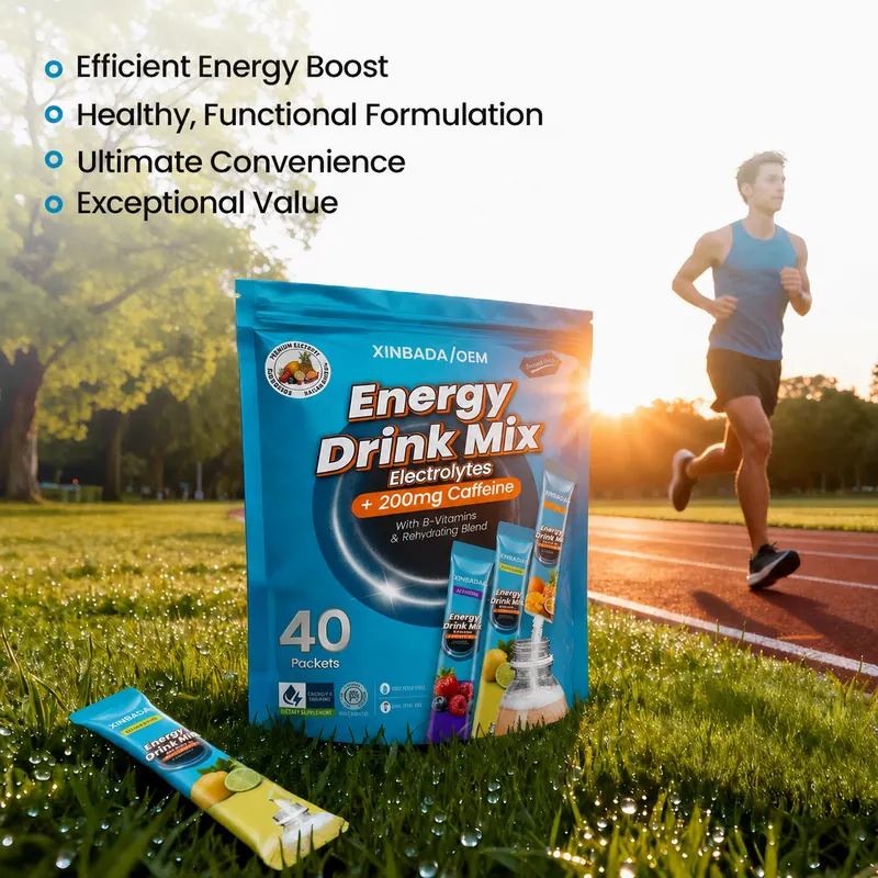 Xinbada Pre Workout Electrolyte Powder with 200 mg Caffeine Fruit Flavor OEM ODM