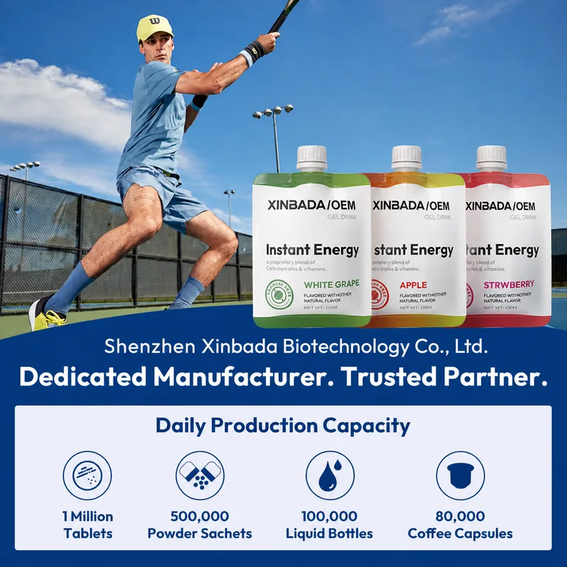 Xinbada White Grape Electrolyte Energy Gel for Running OEM ODM