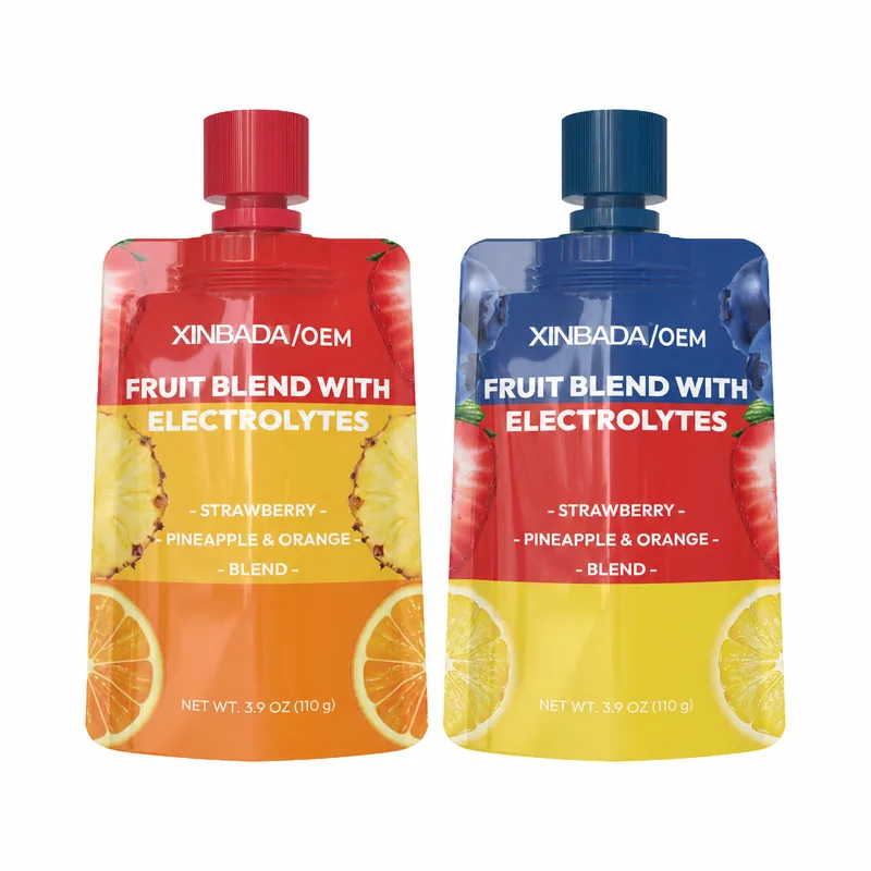 Xinbada Unsweetened Fruit Blend Electrolyte Vitamin Pouches 110 g OEM ODM