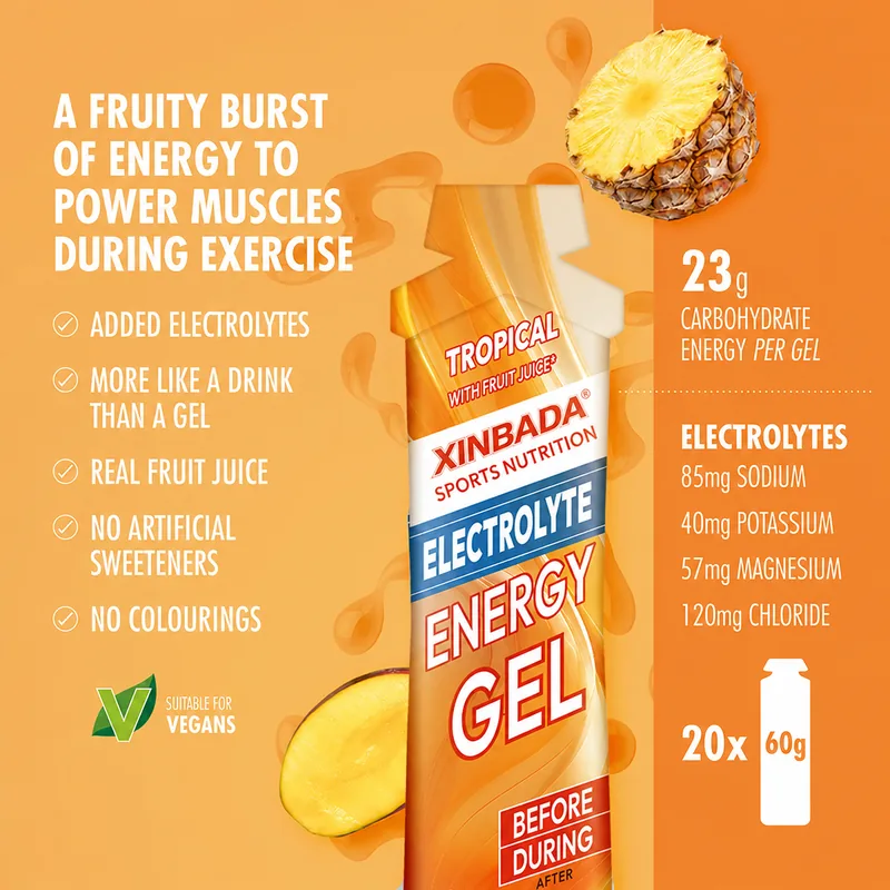 Xinbada Caffeine Free Electrolyte Energy Gel for Running OEM ODM