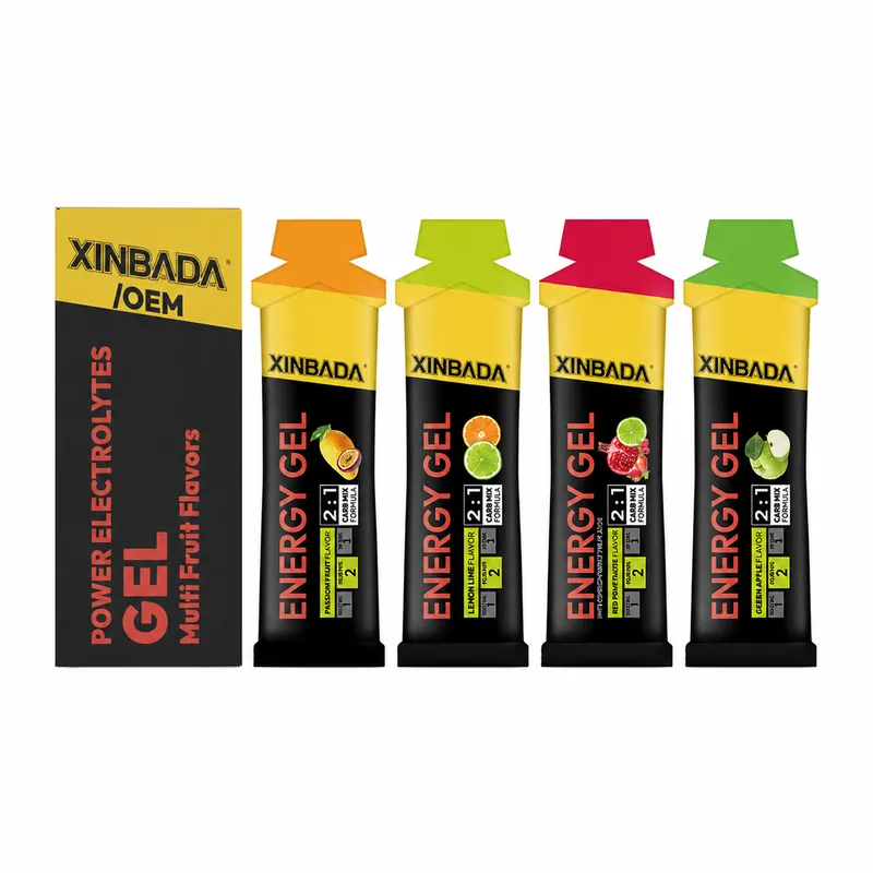 Xinbada Isotonic Fruit Flavored Electrolyte Energy Gel 60 ml OEM ODM