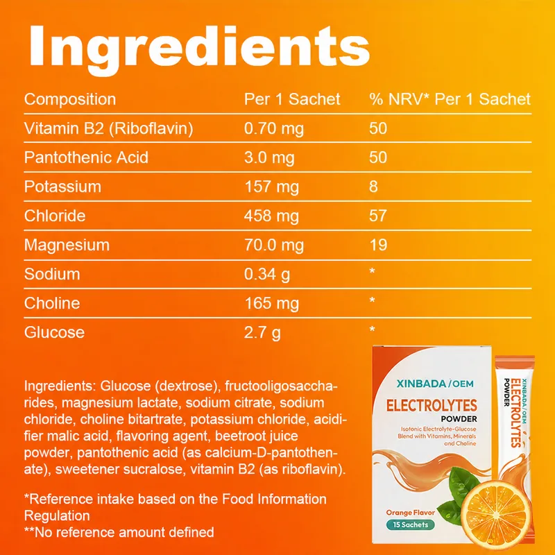 Xinbada Sugar Free Magnesium Potassium Electrolyte Powder product gallery image 3