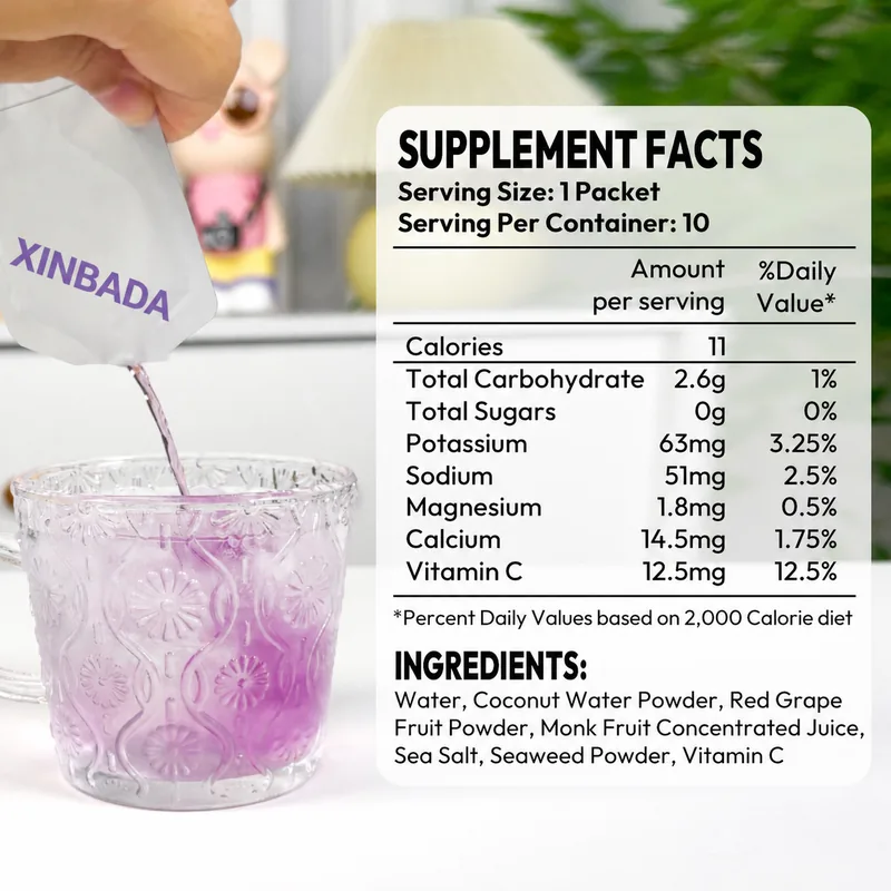 Xinbada Rapid Hydration Liquid Electrolyte Supplement Pouches product gallery image 4